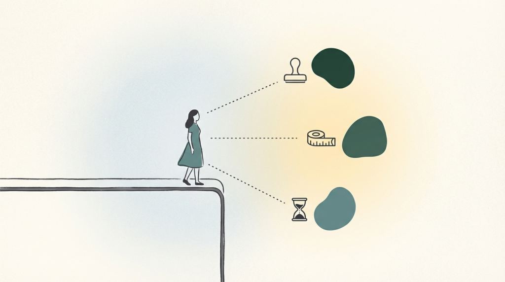 どうすればいいか悩む女性